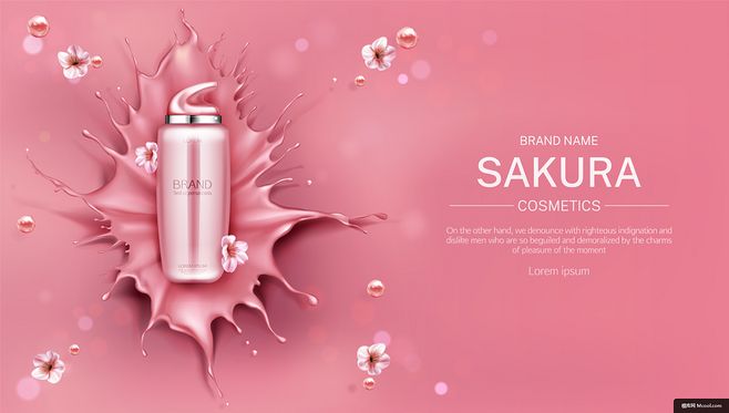时尚 玻璃 化妆品 促销 香水 广告 美妆海报广告海报平面设计